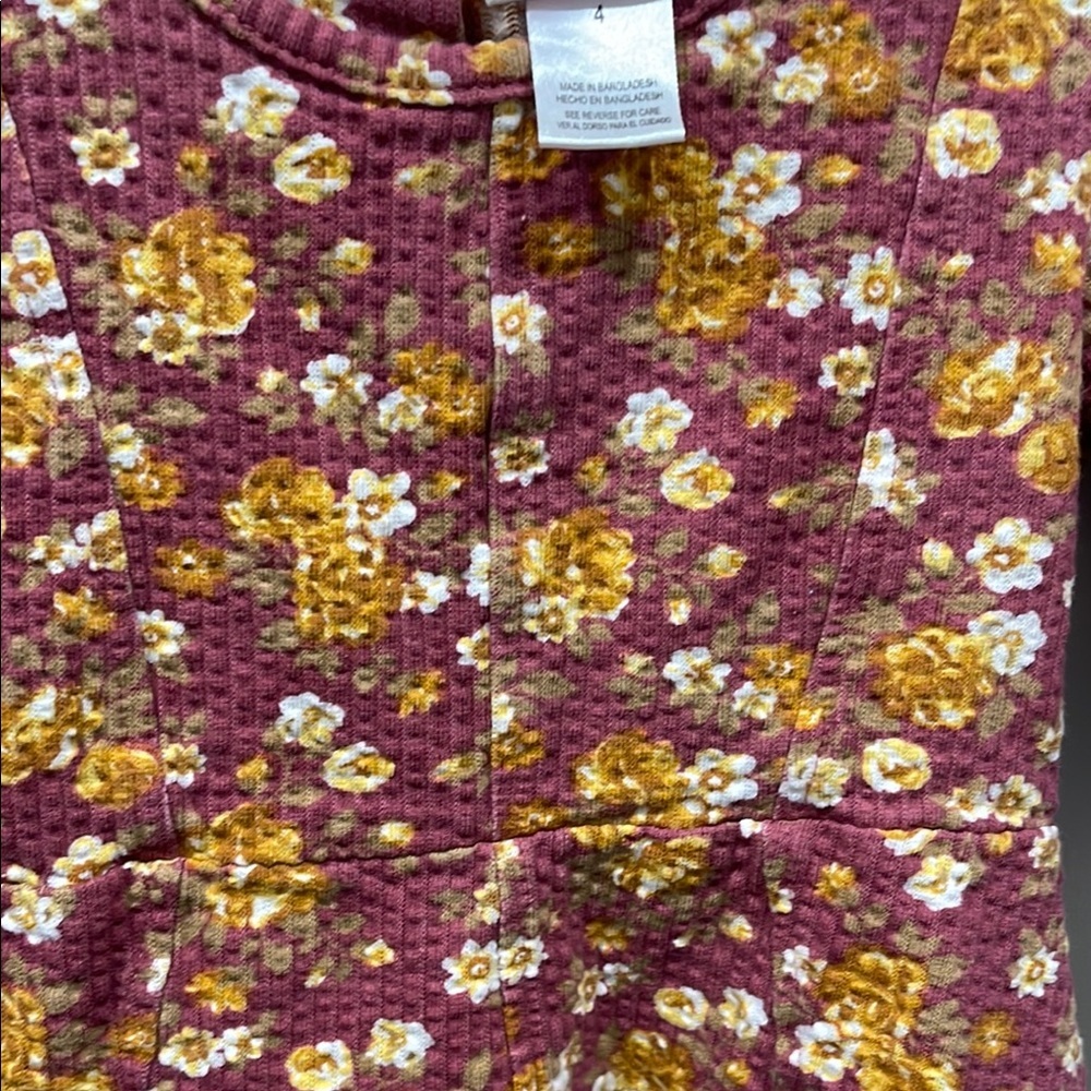 Little Las Floral Dress size 4 - Picture 4 of 7
